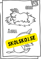 Bondgårdsdjur målarbok - Häfte