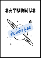 Målarbok - Solsystemet