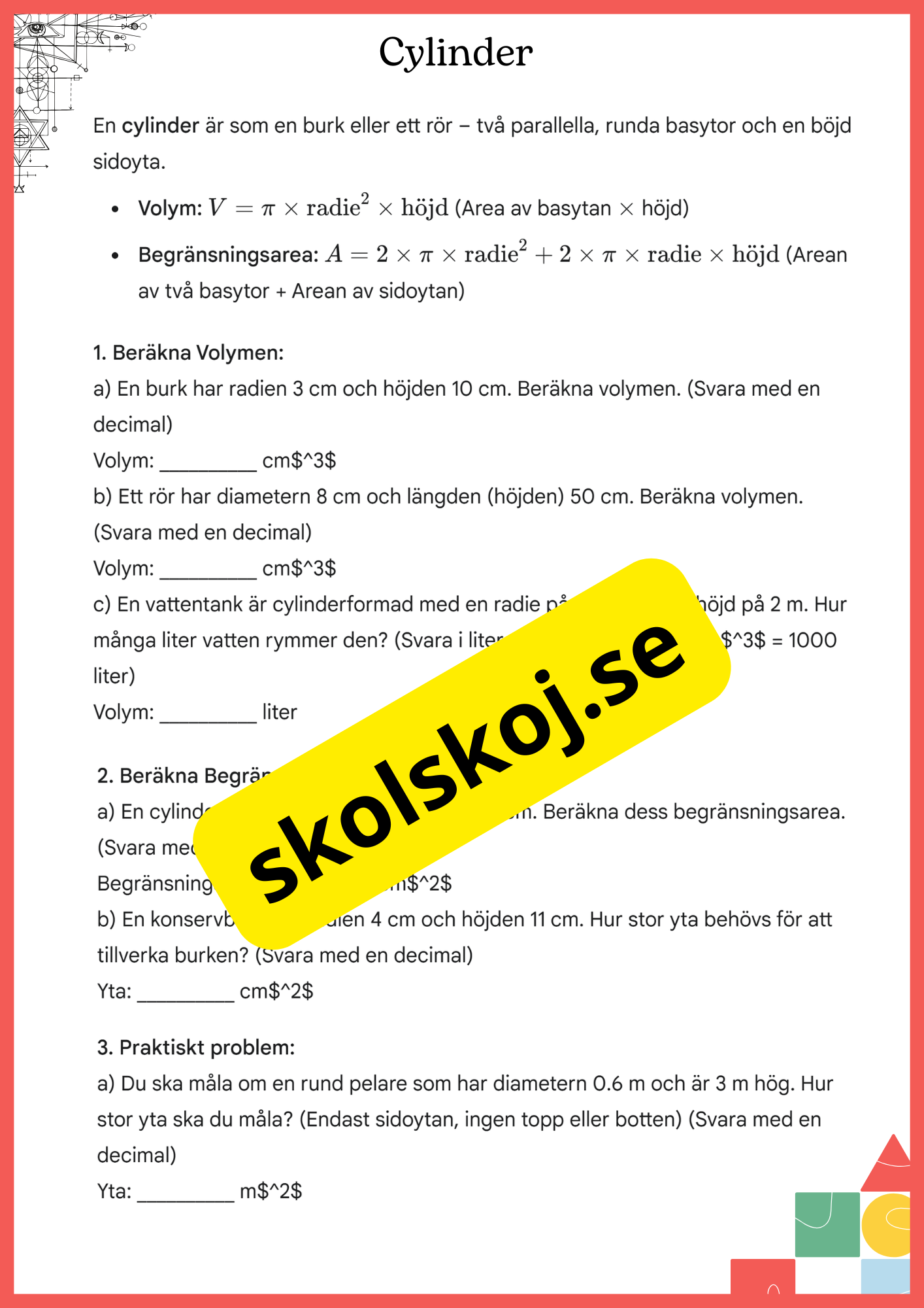 Geometrikollen - Årskurs 7 - 9
