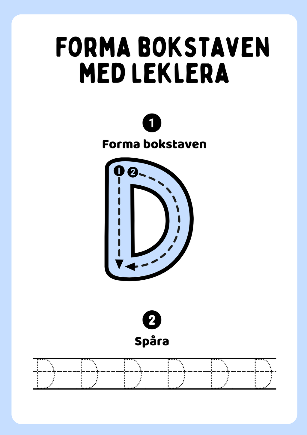 Forma bokstaven med leklera - Hela alfabetet - Versaler & gemener