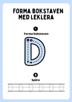 Forma bokstaven med leklera - Hela alfabetet - Versaler & gemener