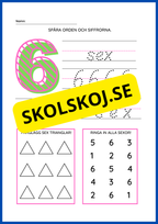 Spåra och lär dig siffror - 0 - 9