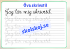 Öva skrivstil - Häfte