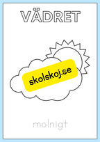 Vädret - Målarbok
