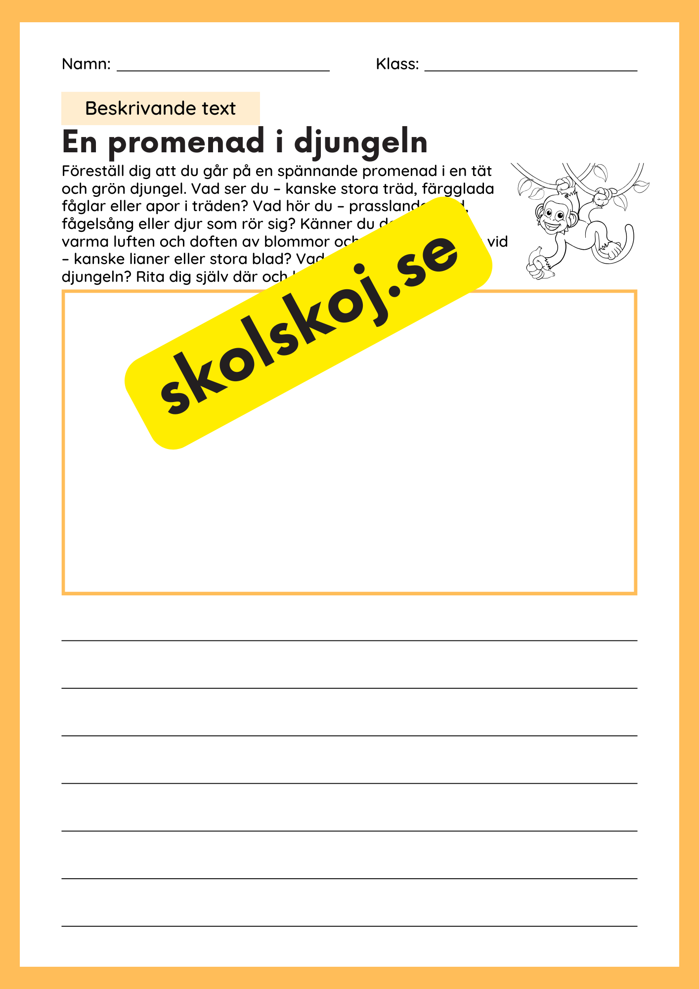 Beskrivande text - Tema promenader