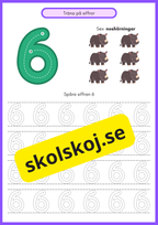 Träna på siffror - Häfte