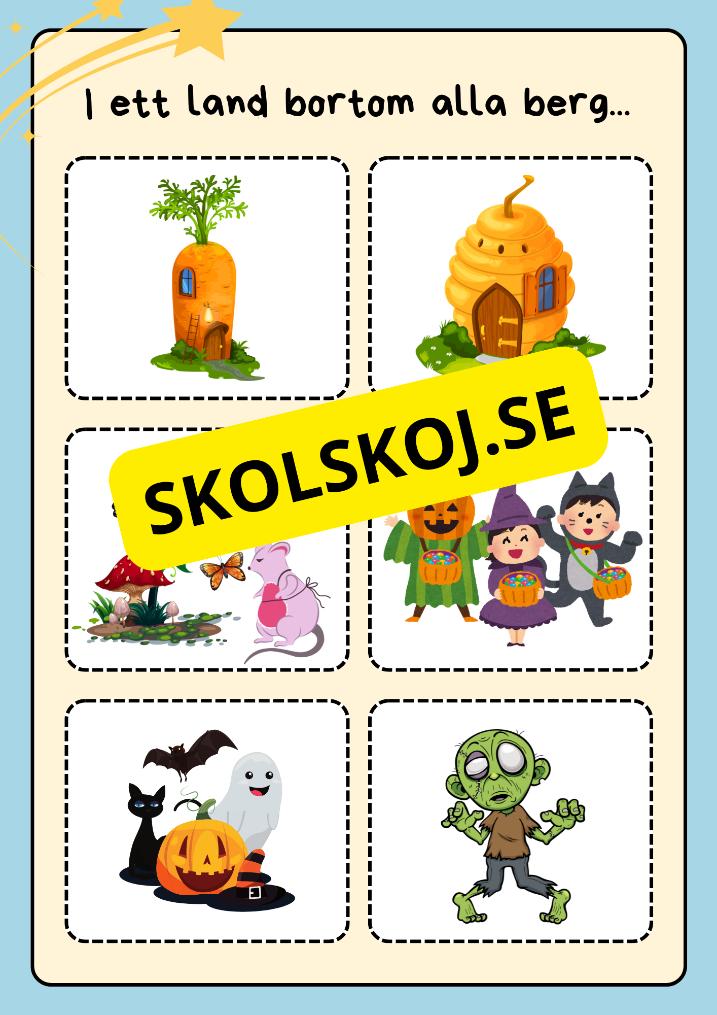 Sago- och berättarkort - Fsk - åk 3 (54 kort)