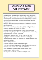 Aeris och Skuggvinden - Läsförståelsehäfte (26 sidor)
