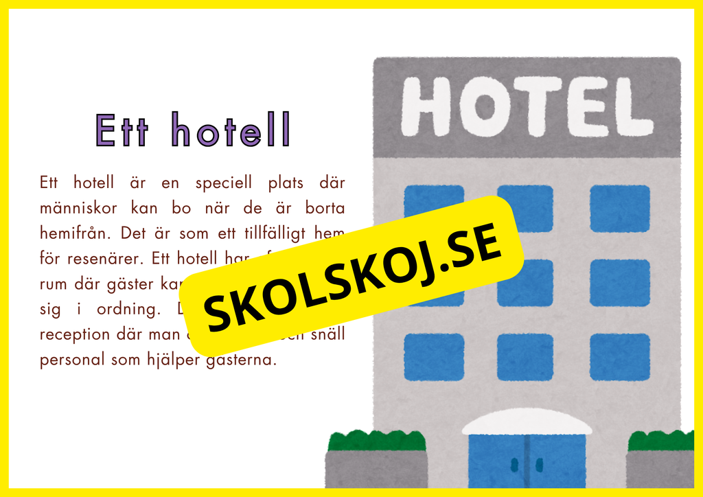 Olika sorters hus - Samhällskunskap åk 1 - 3