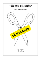 Tillbaka till skolan - Skrivträning