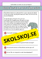 Läsförståelse - Djur- 14 texter