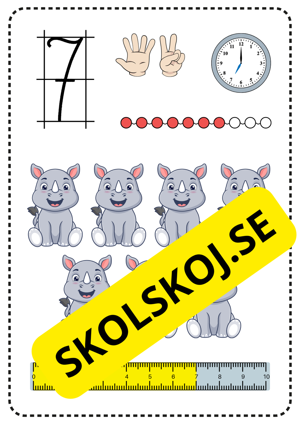 Sifferplanscher 1–10