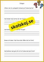 Kemins magiska värld - Fakta + frågor - Åk 4 - 6