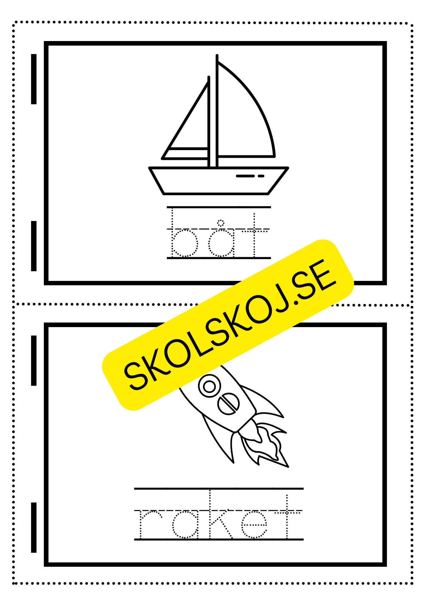 Min skrivbok - Tema fordon