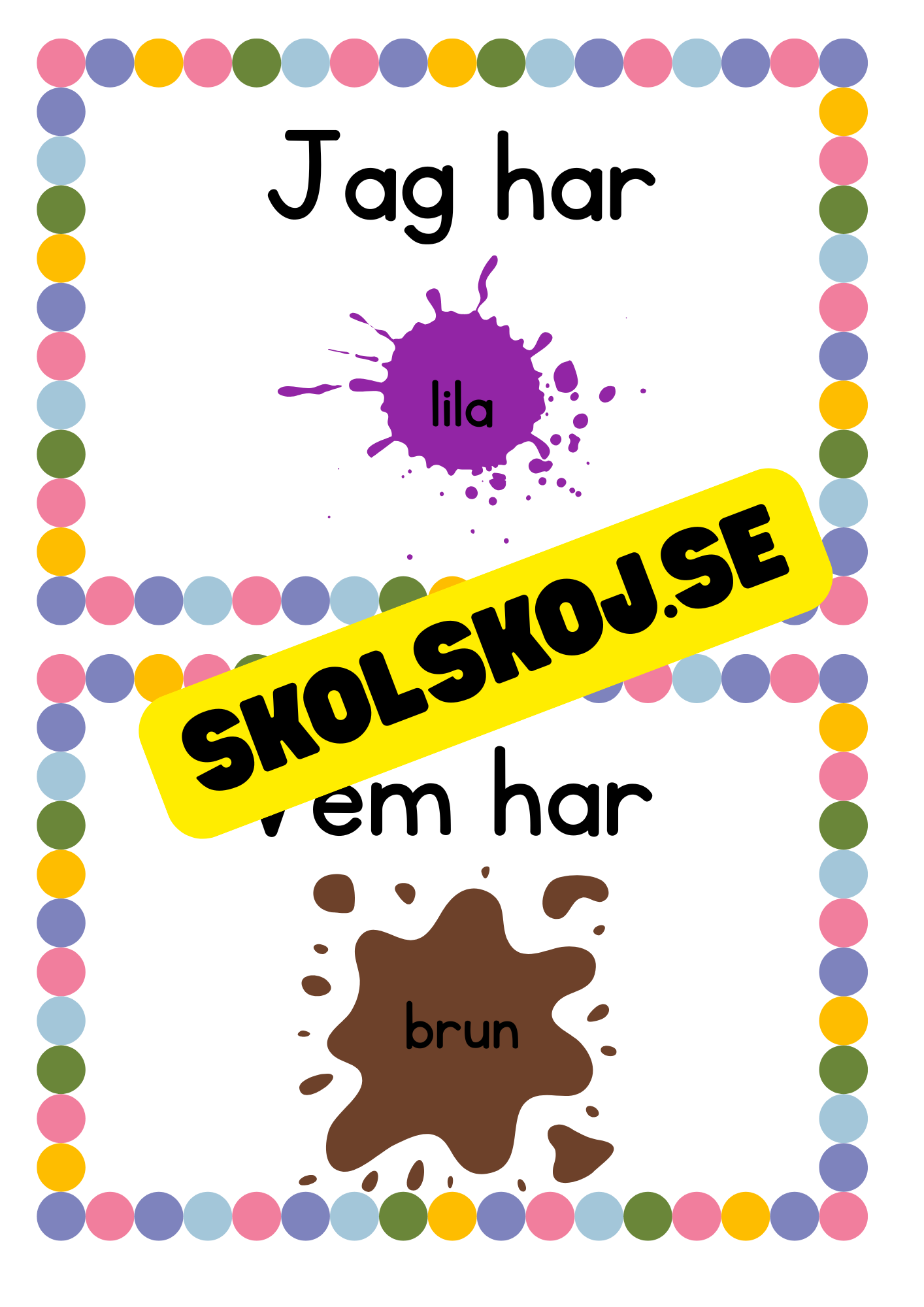 Jag har vem har - Tema färger