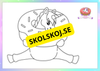 Magiska enhörningar - Målarbok