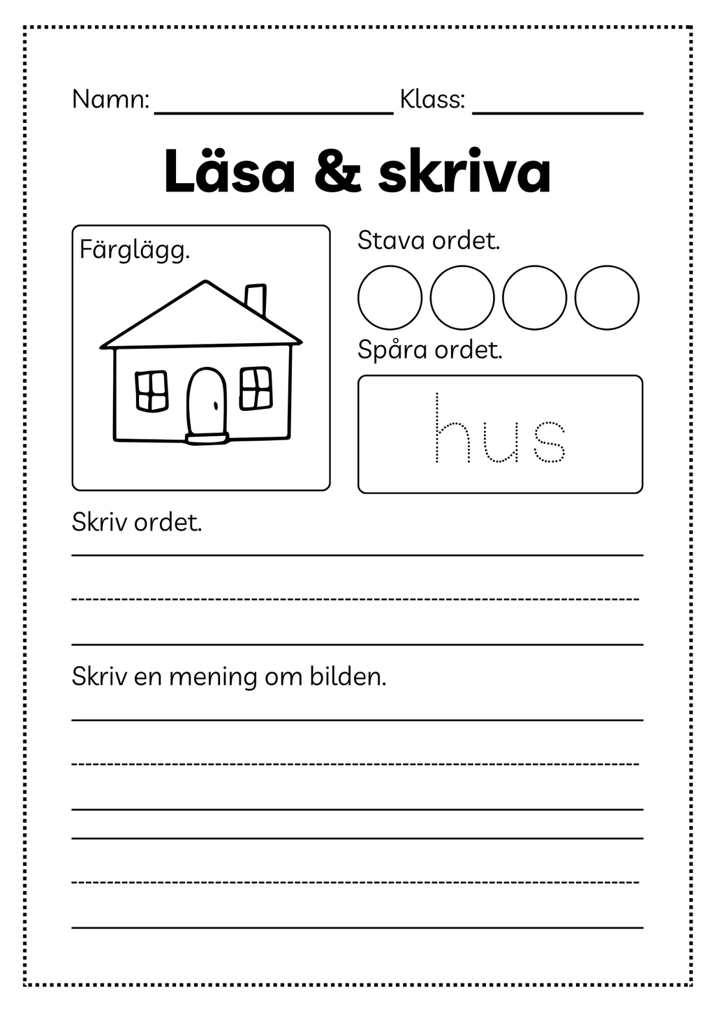 Läsa och skriva - Häfte