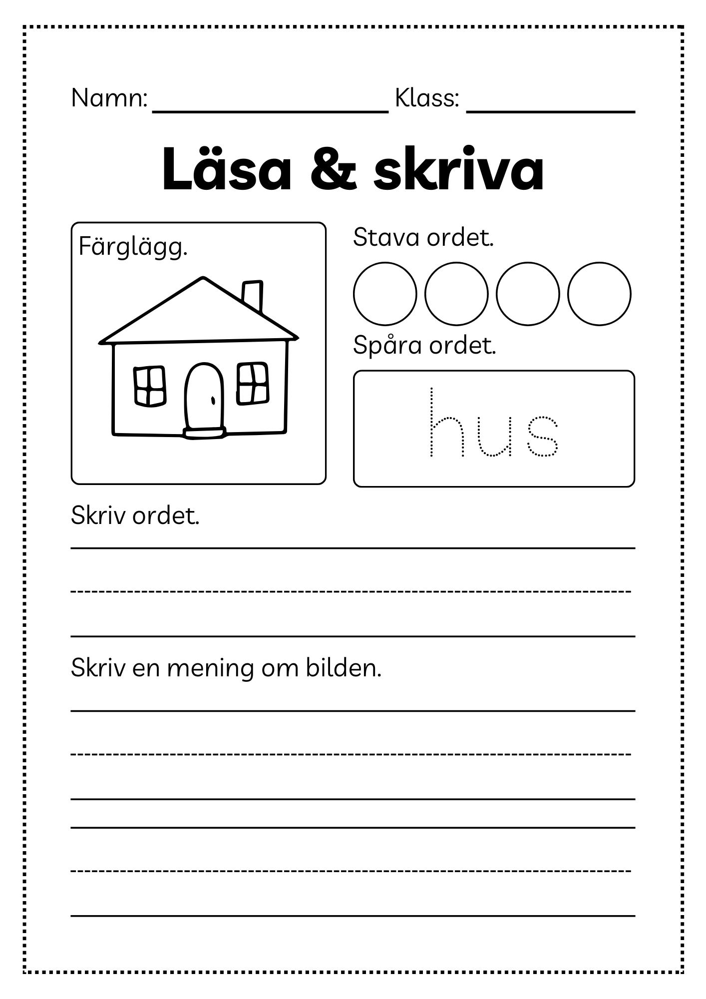 Läsa och skriva - Häfte