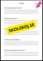 Sveriges landskapsdjur - Häfte - Årskurs 4 - 6 (17 sidor)
