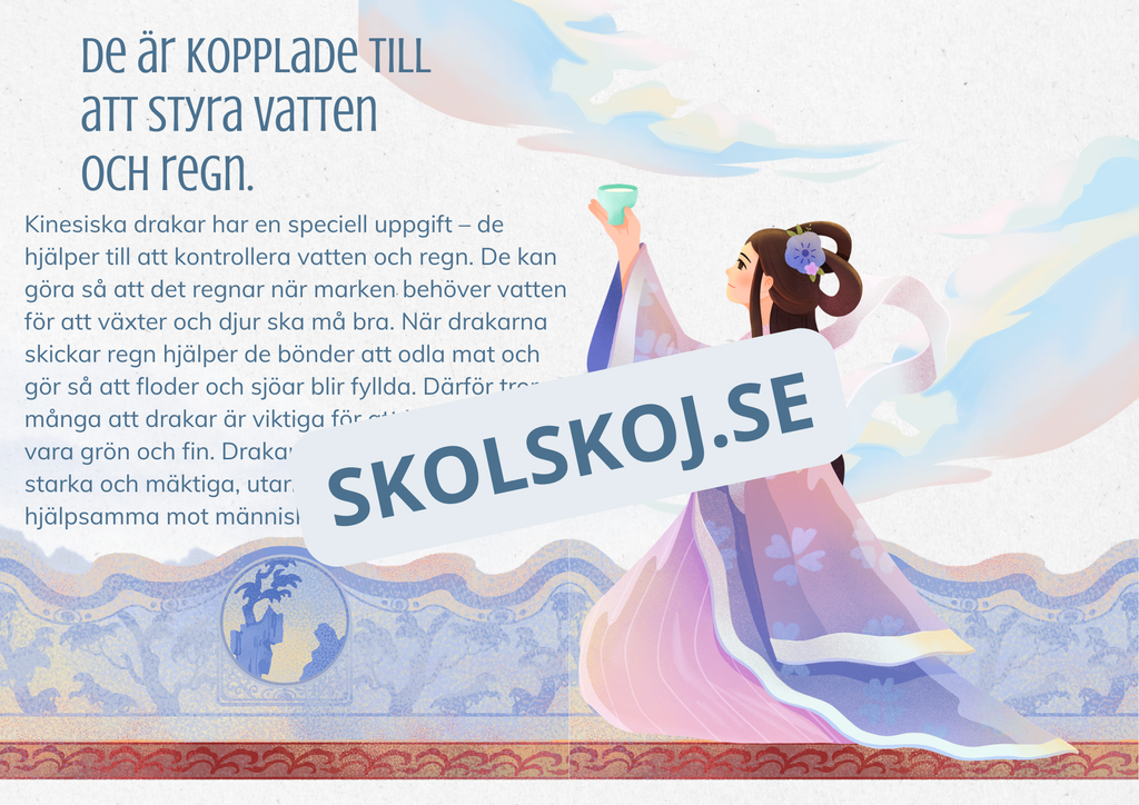 Kinesisk mytologi - Fakta + frågor - Årskurs 4 - 9
