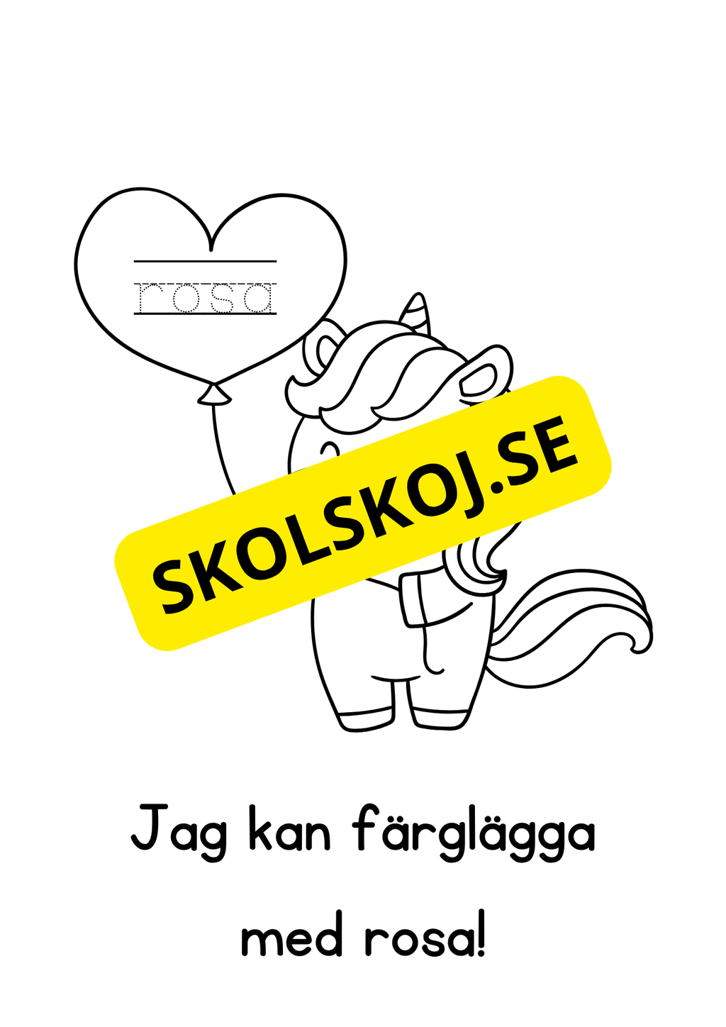 Alla hjärtans dag - Målarbok