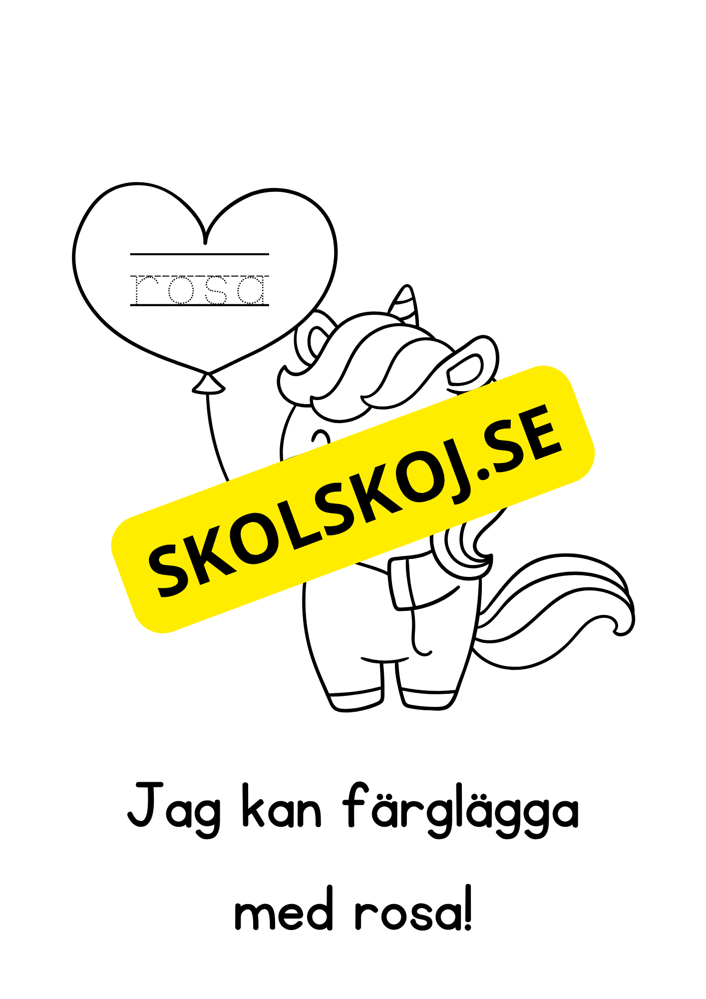 Alla hjärtans dag - Målarbok