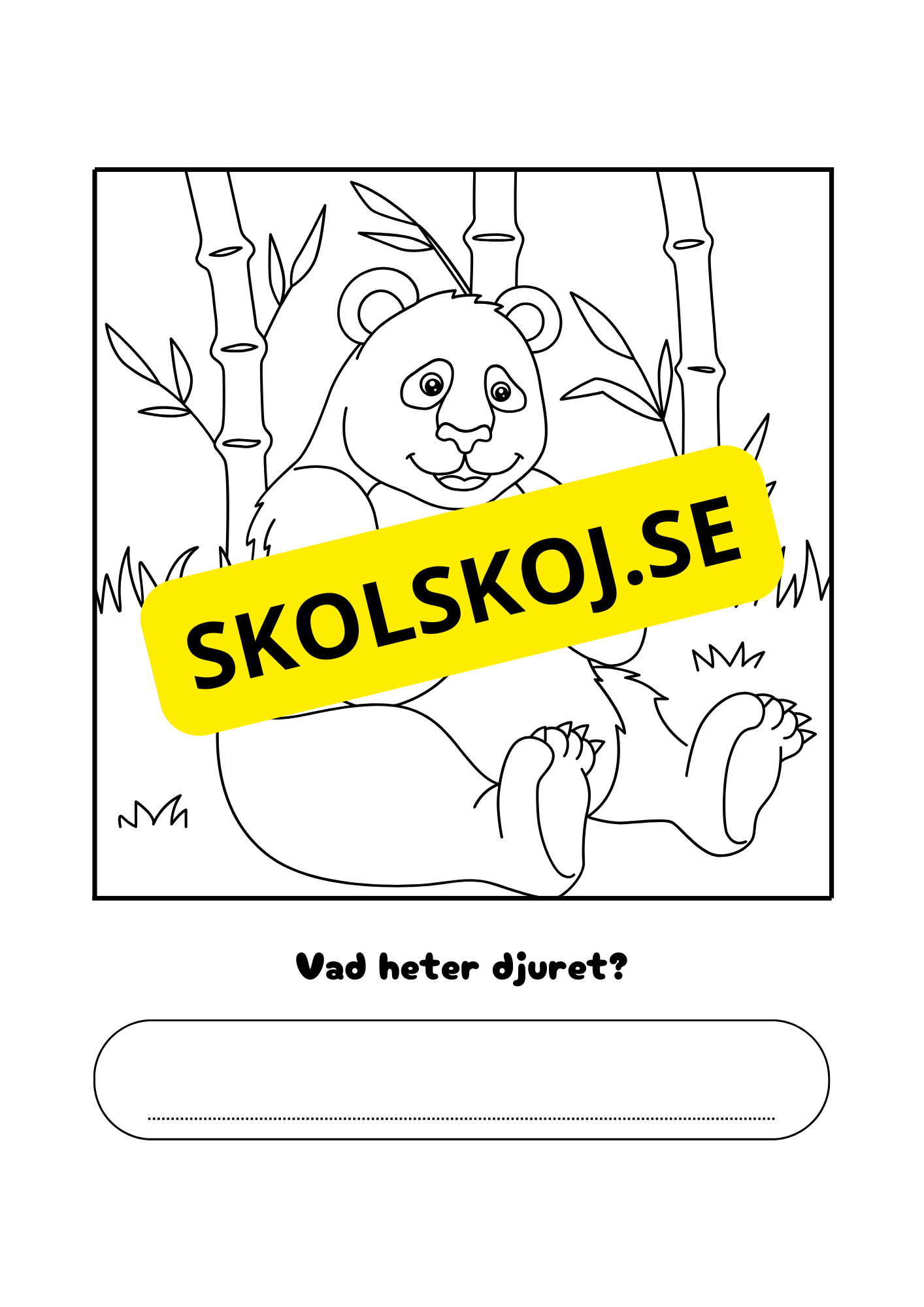 Vad heter djuret?