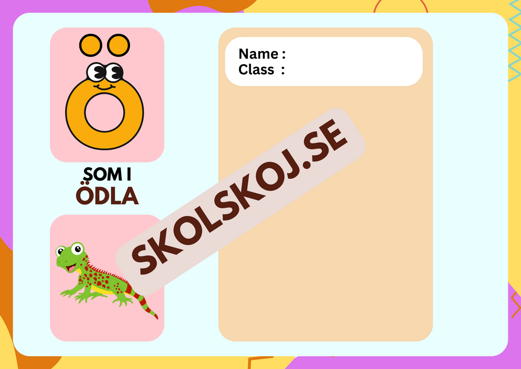 Alfabetet - Bildkort - Para ihop bokstav och bild