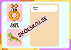Alfabetet - Bildkort - Para ihop bokstav och bild