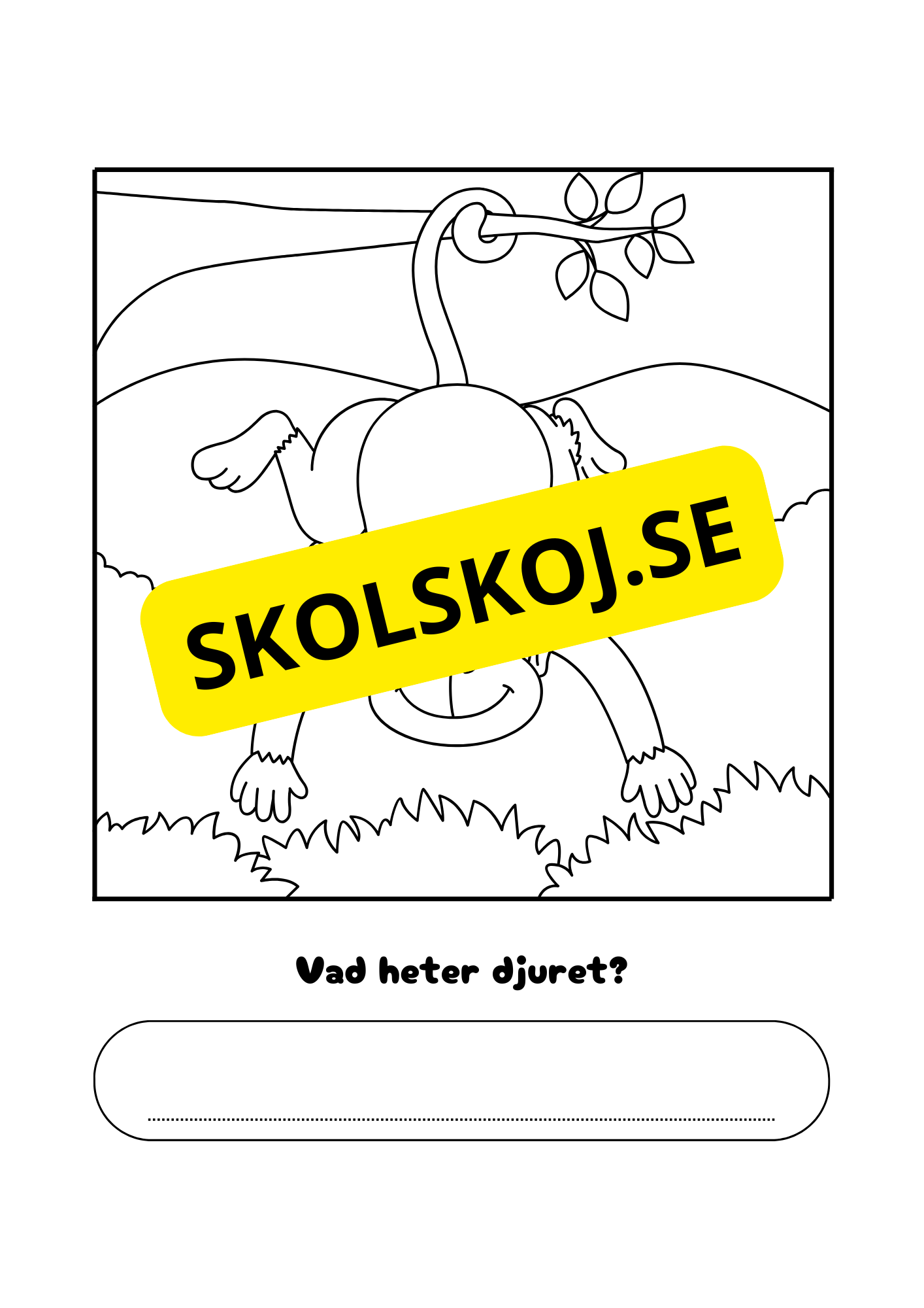 Vad heter djuret?