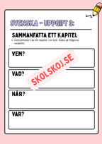 Extra uppgifter - När läraren är borta - Årskurs 3 - 5