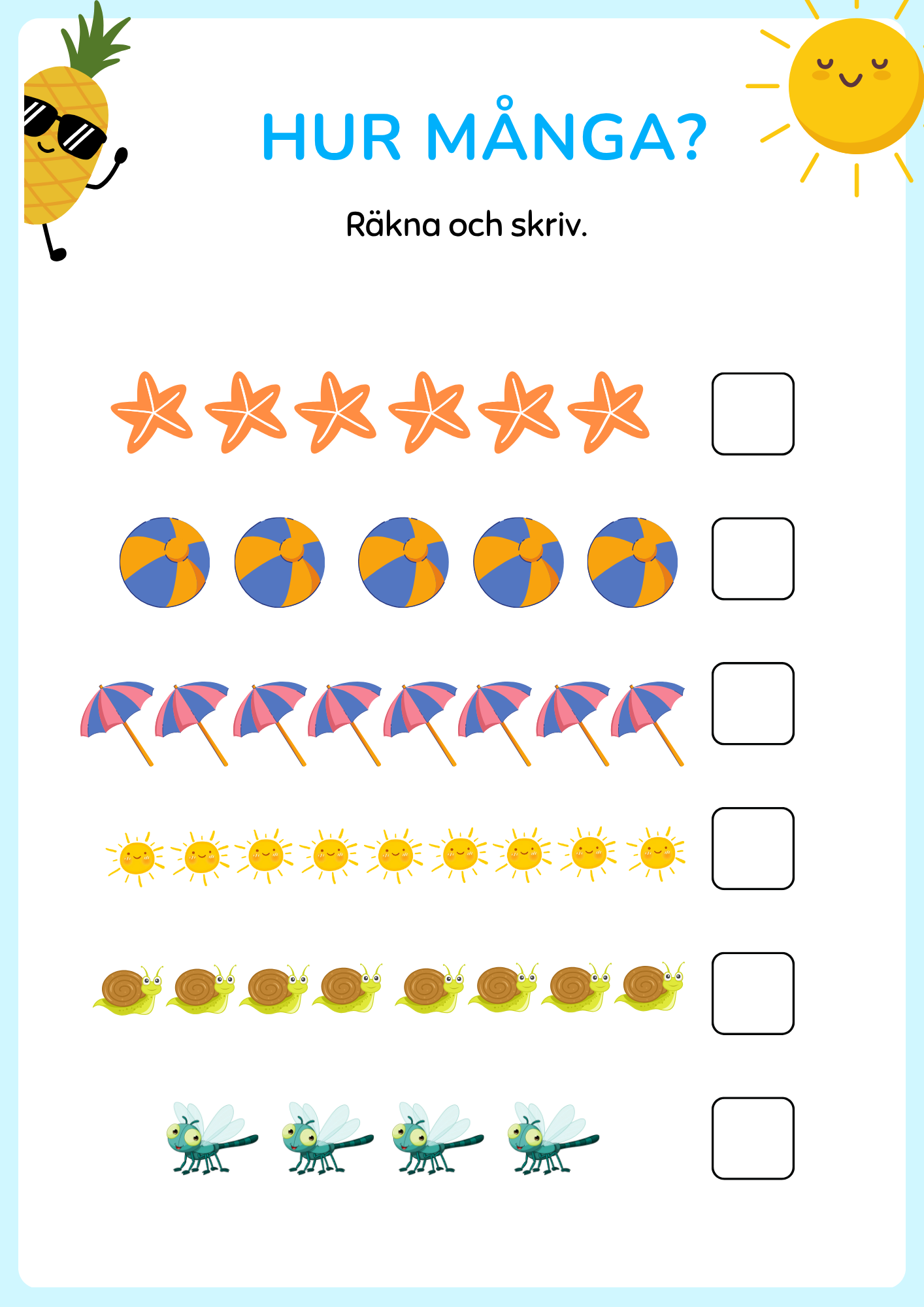 Min sommarbok - (33 sidor)