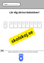 Lär dig skriva bokstäver - Hela alfabetet