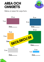 Area och omkrets - Årskurs 4 - 5