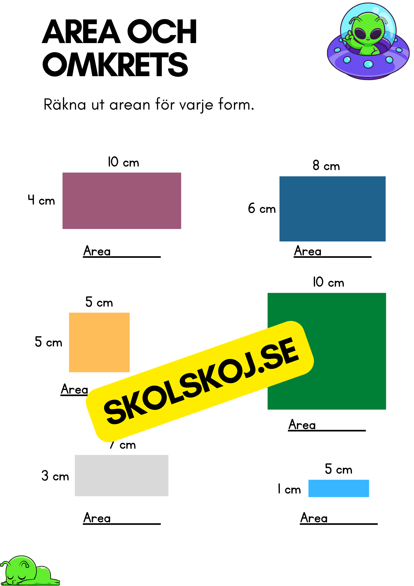 Area och omkrets - Årskurs 4 - 5