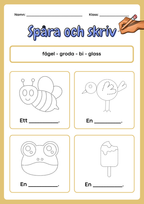 Spåra och skriv - Häfte
