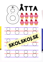 Jag lär mig skriva siffror - 1 - 10