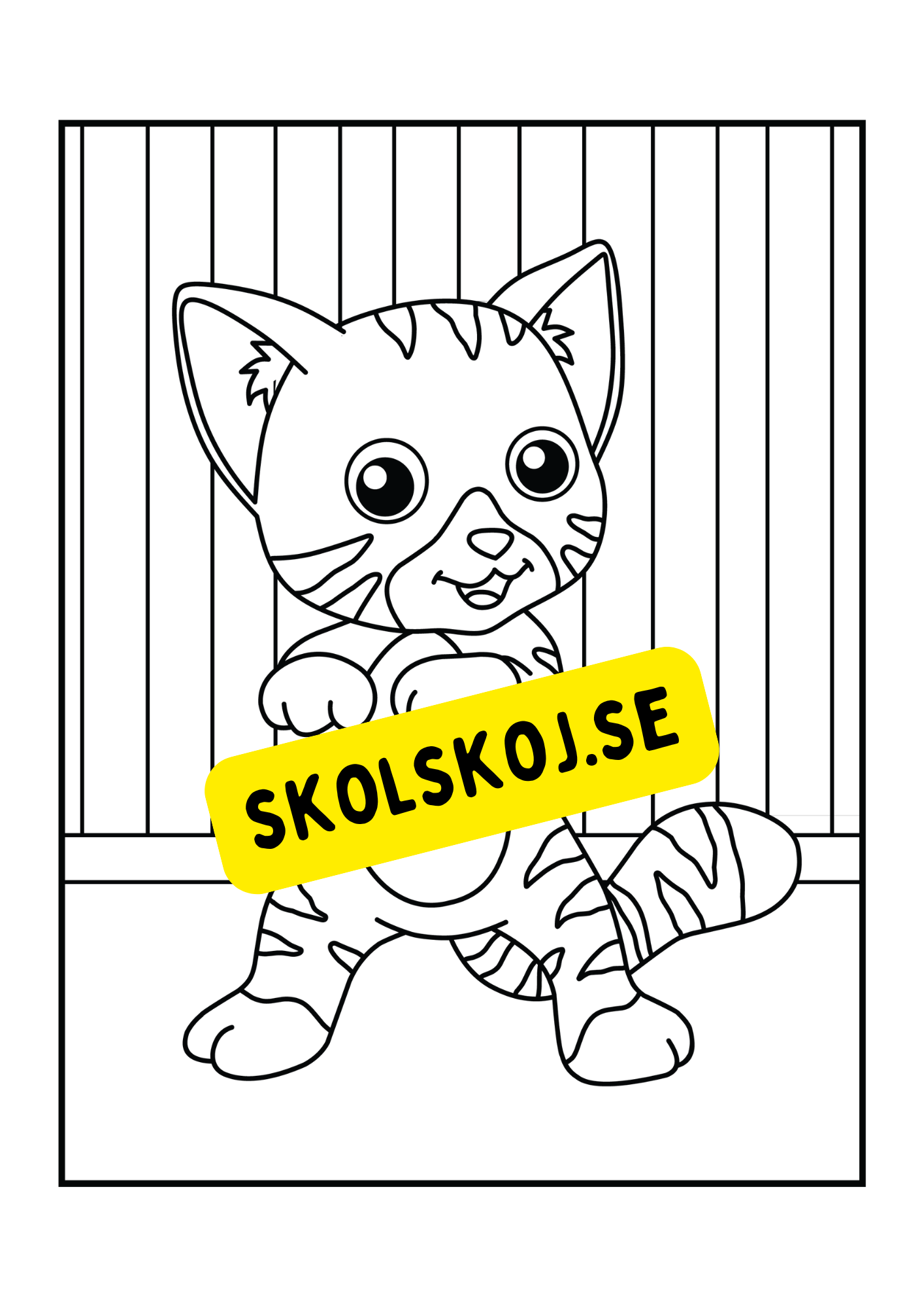 Söta katter - Målarbok.