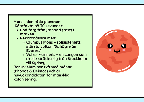 Fakta om solsystemet