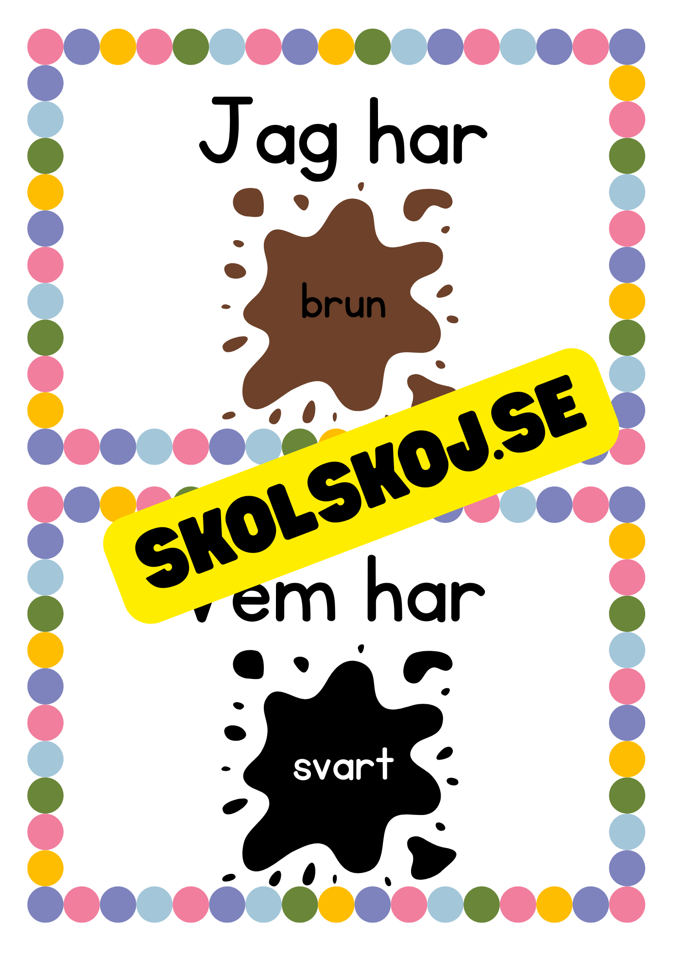 Jag har vem har - Tema färger