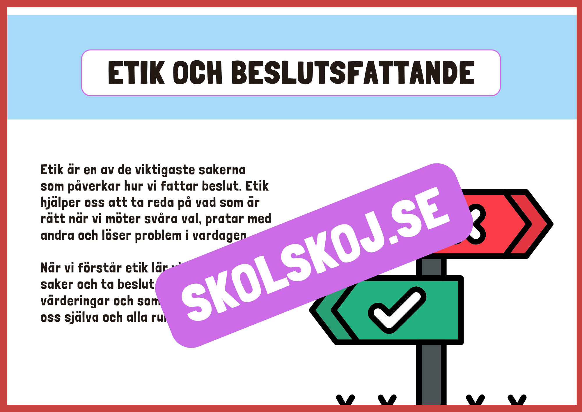 Etik och moral - Häfte