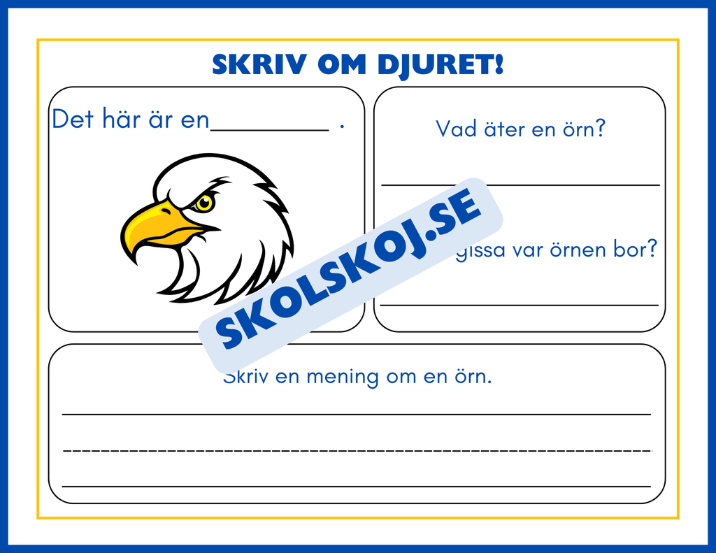 Skriv om djuret - Häfte