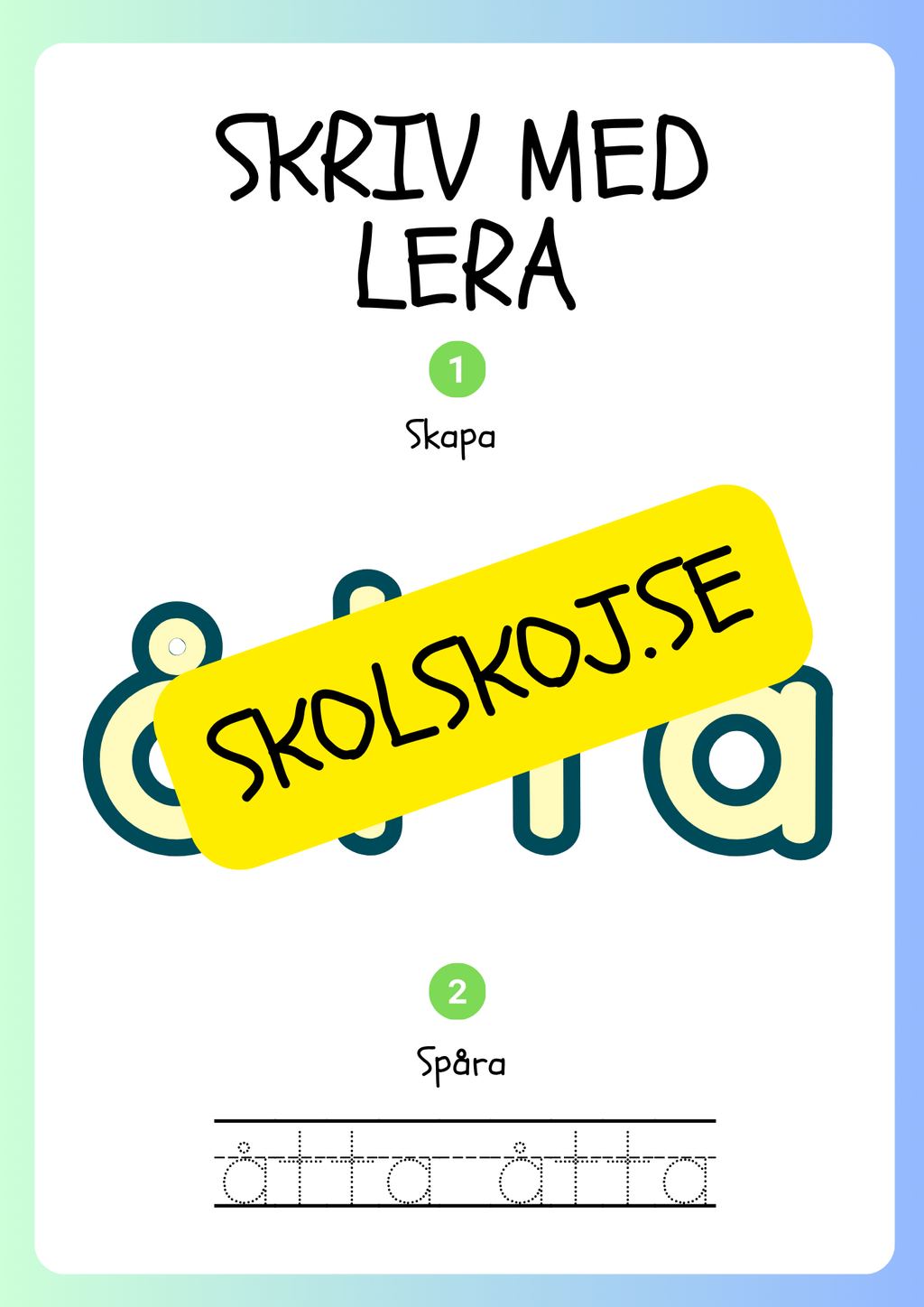 Skriv med lera - Siffror och tal - 1 - 20
