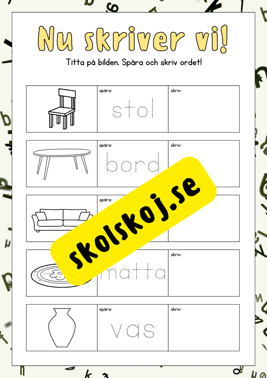Nu skriver vi - Häfte