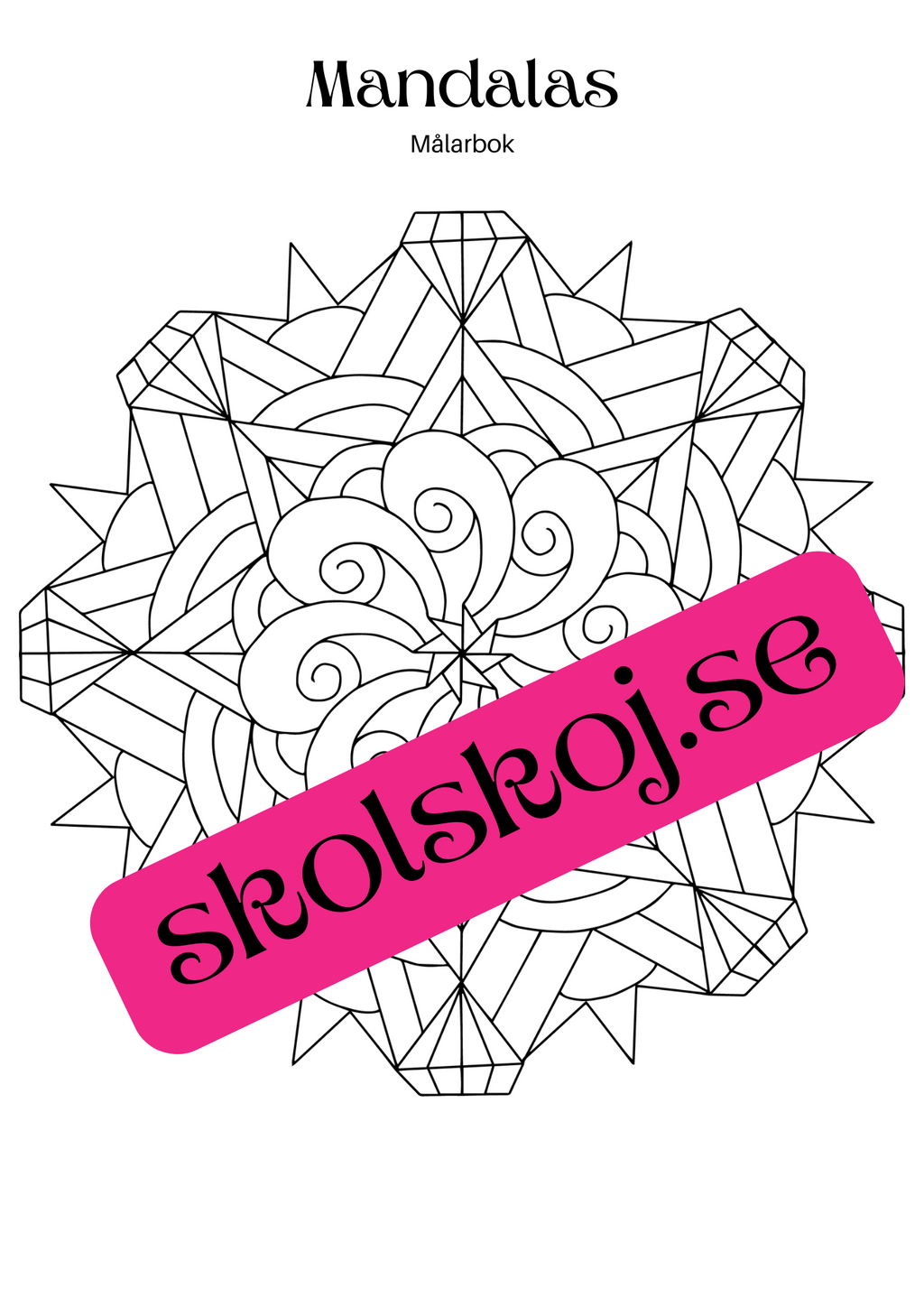 Mandalas - Målarbok