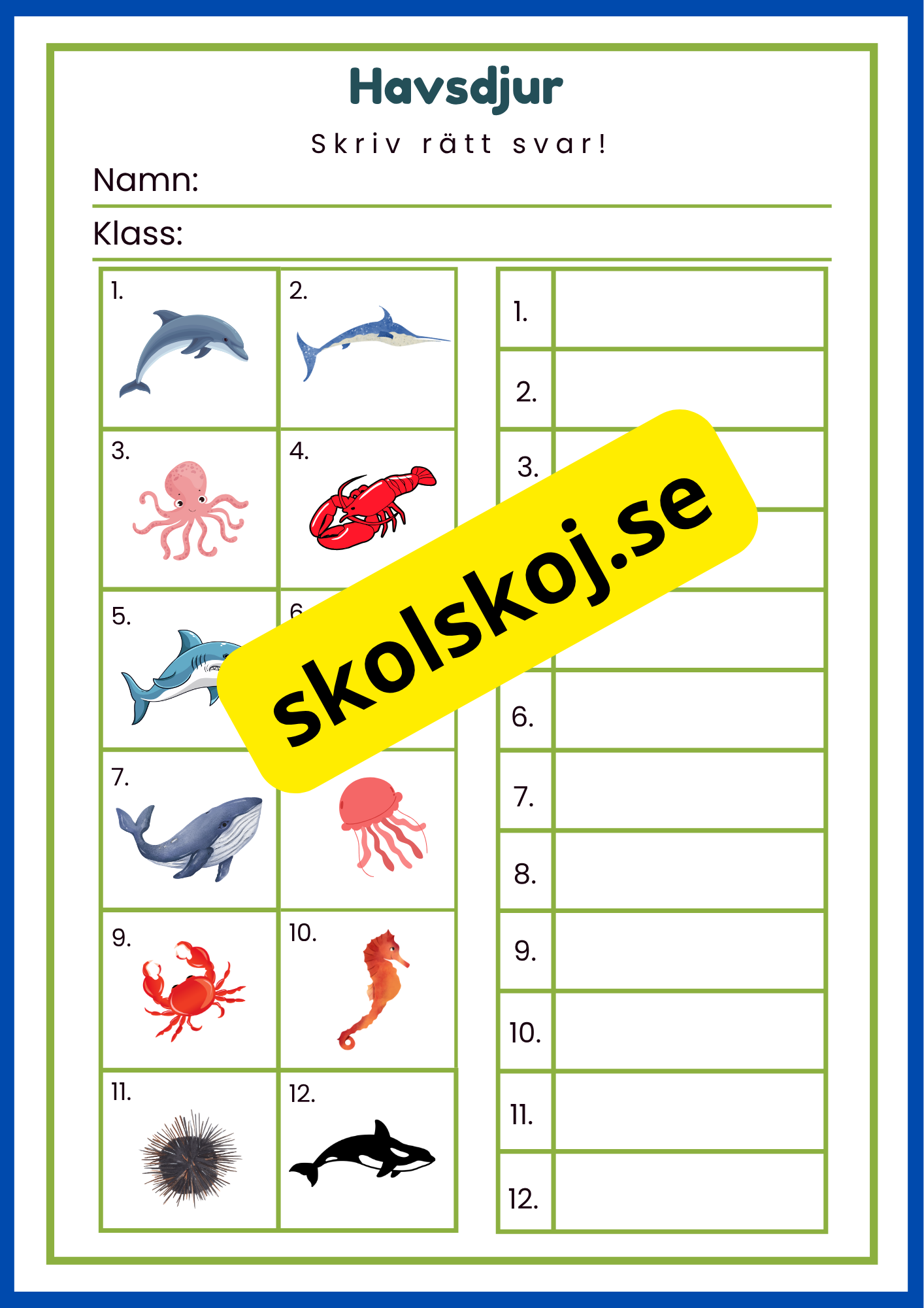 Jag lär mig skriva djur