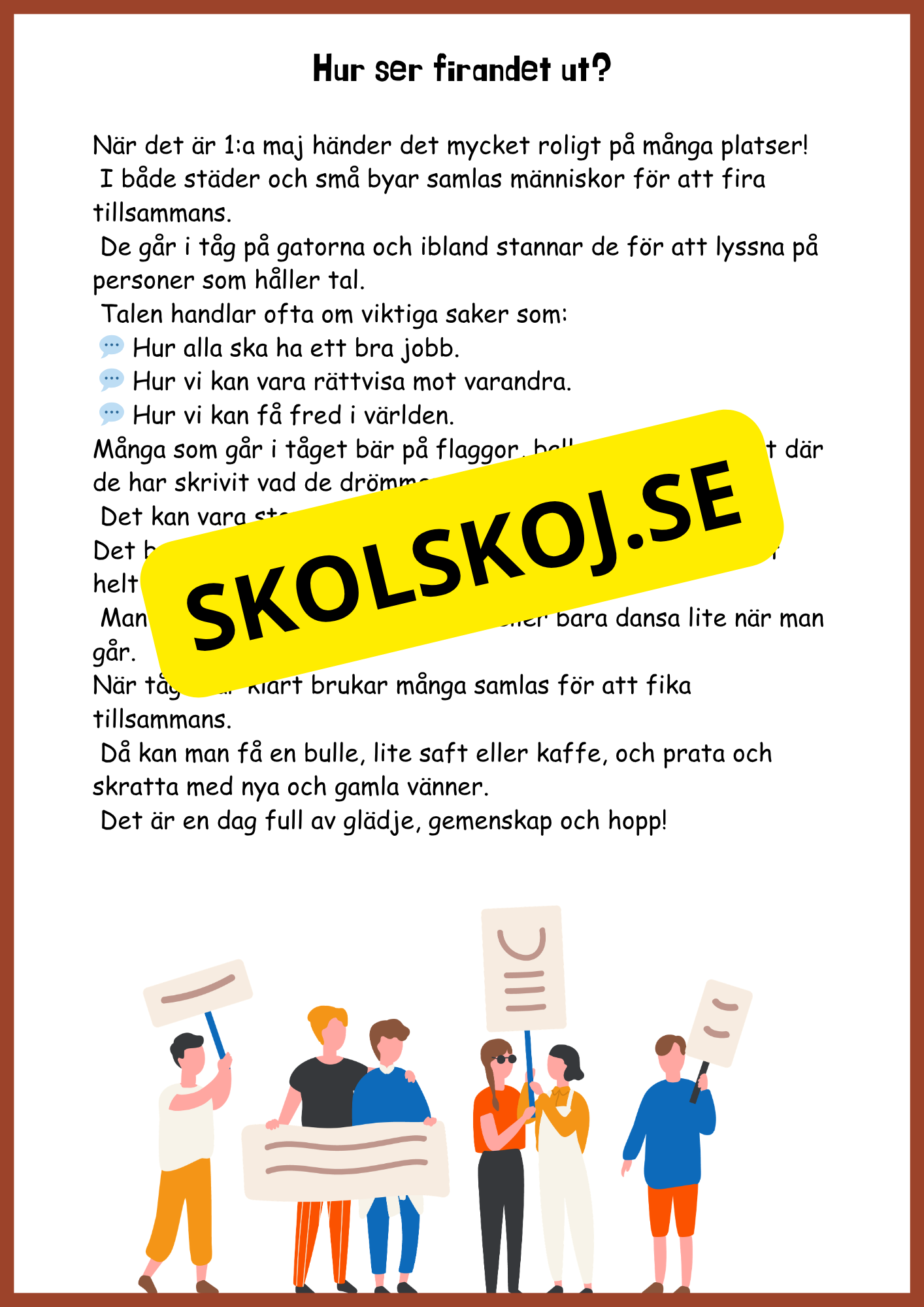 1:maj - Varför firar vi 1:a maj?