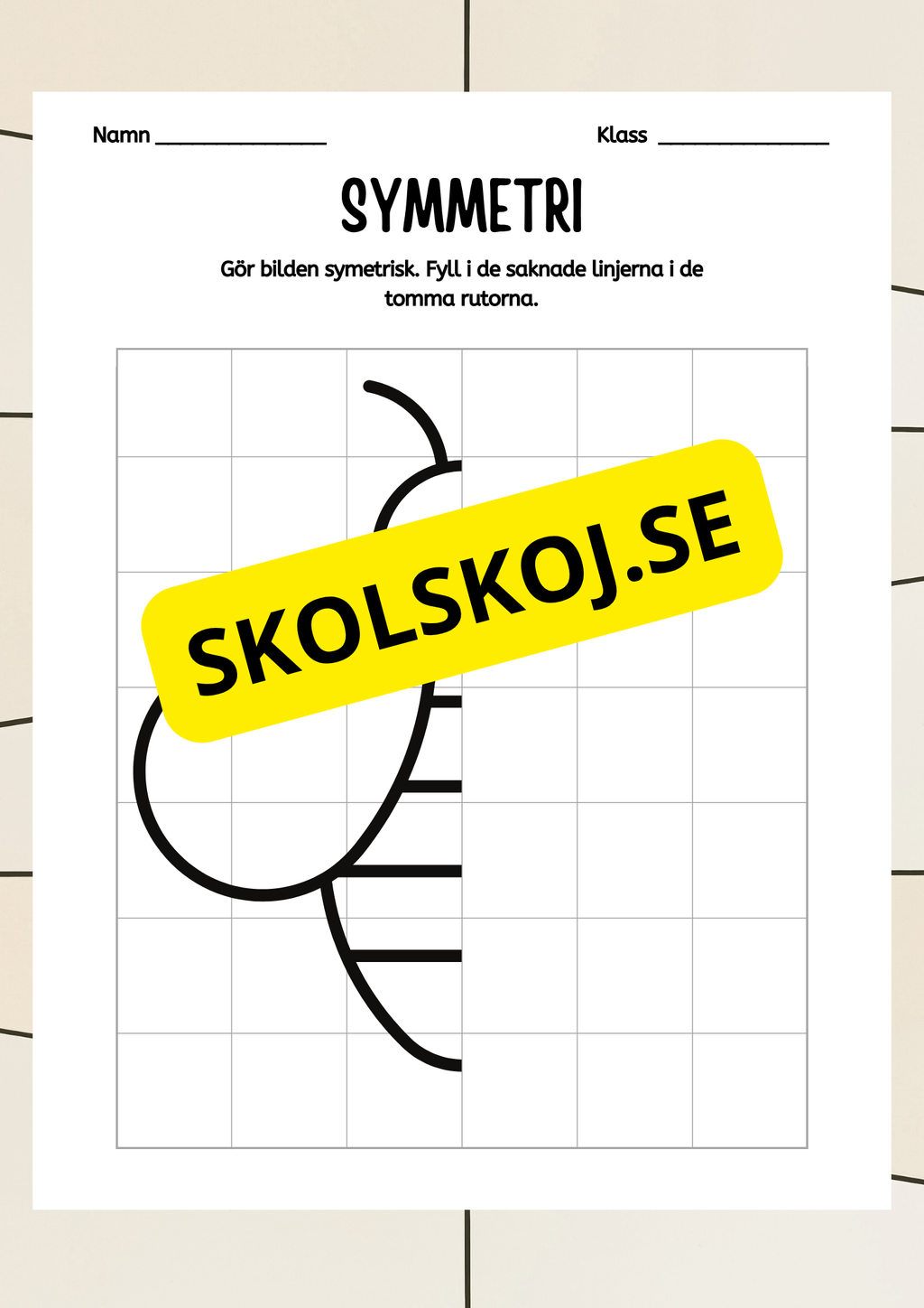 Symmetri - Blandade uppgifter