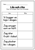 Läs och rita - Häfte