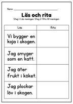 Läs och rita - Häfte